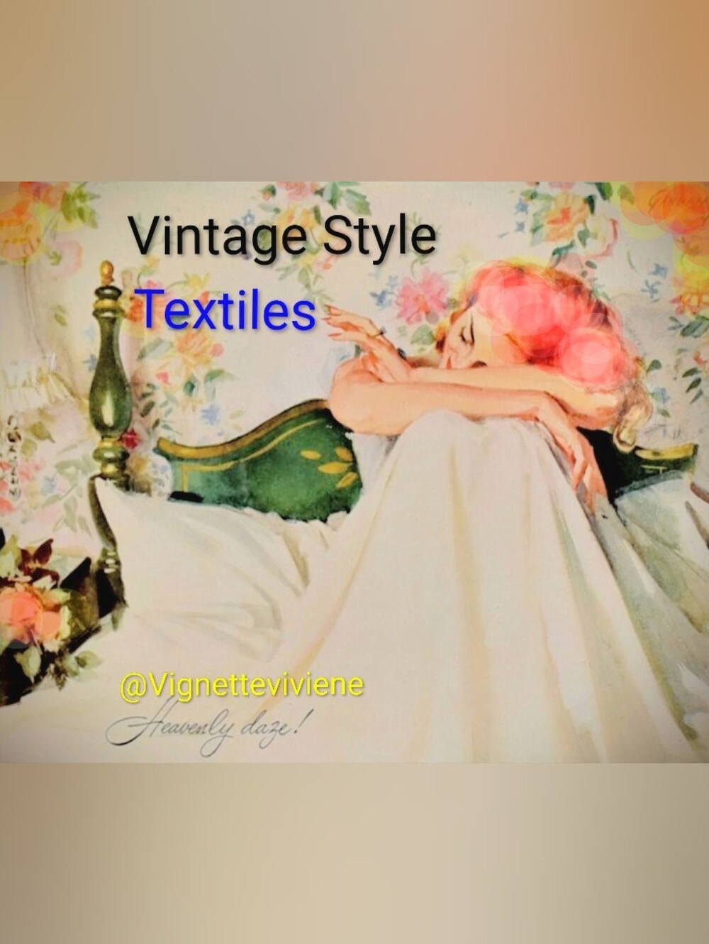 Follow For Vintage Styles In Textiles!